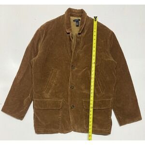 J. Crew Corduroy Jacket Mens Large Brown‎ Sherpa Wool Lined Button Up Barn Coat